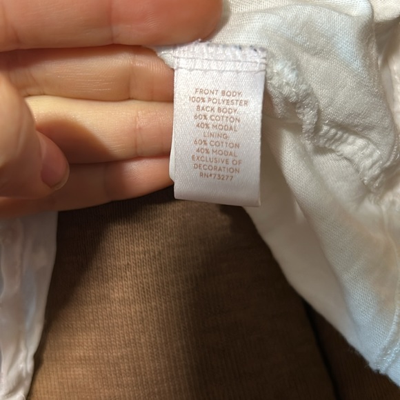 Lacy, frilly chiffon-like layered blouse with cap sleeves - Picture 7 of 9